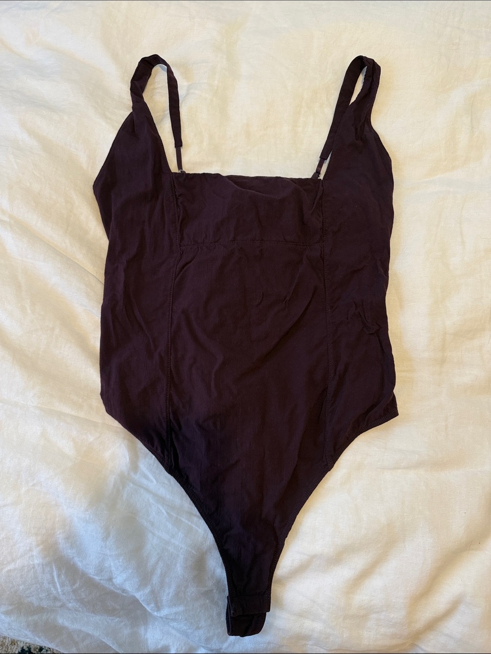 Free People Bodysuit in Deep Plum